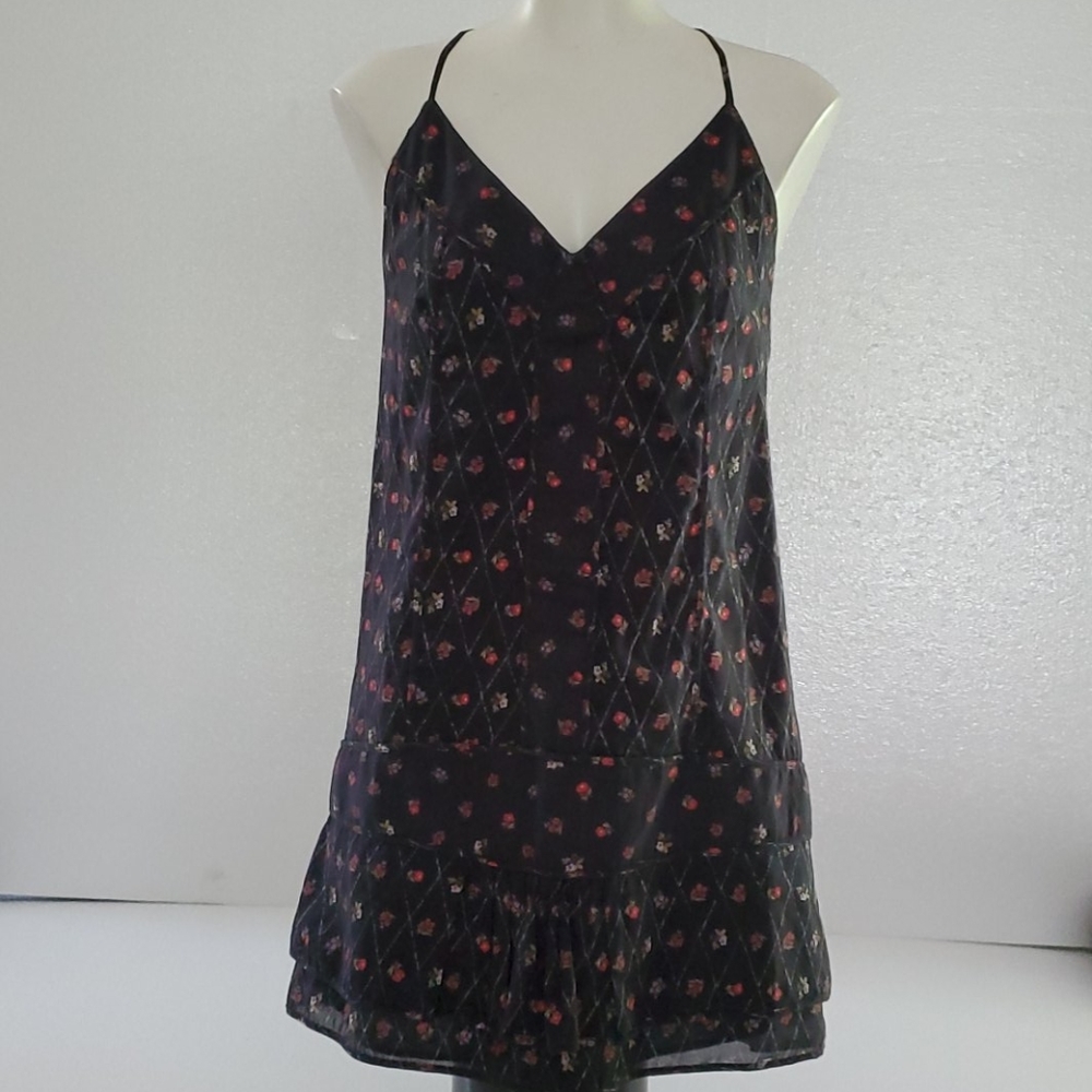 Cris Barros light weight floral tank mini dress